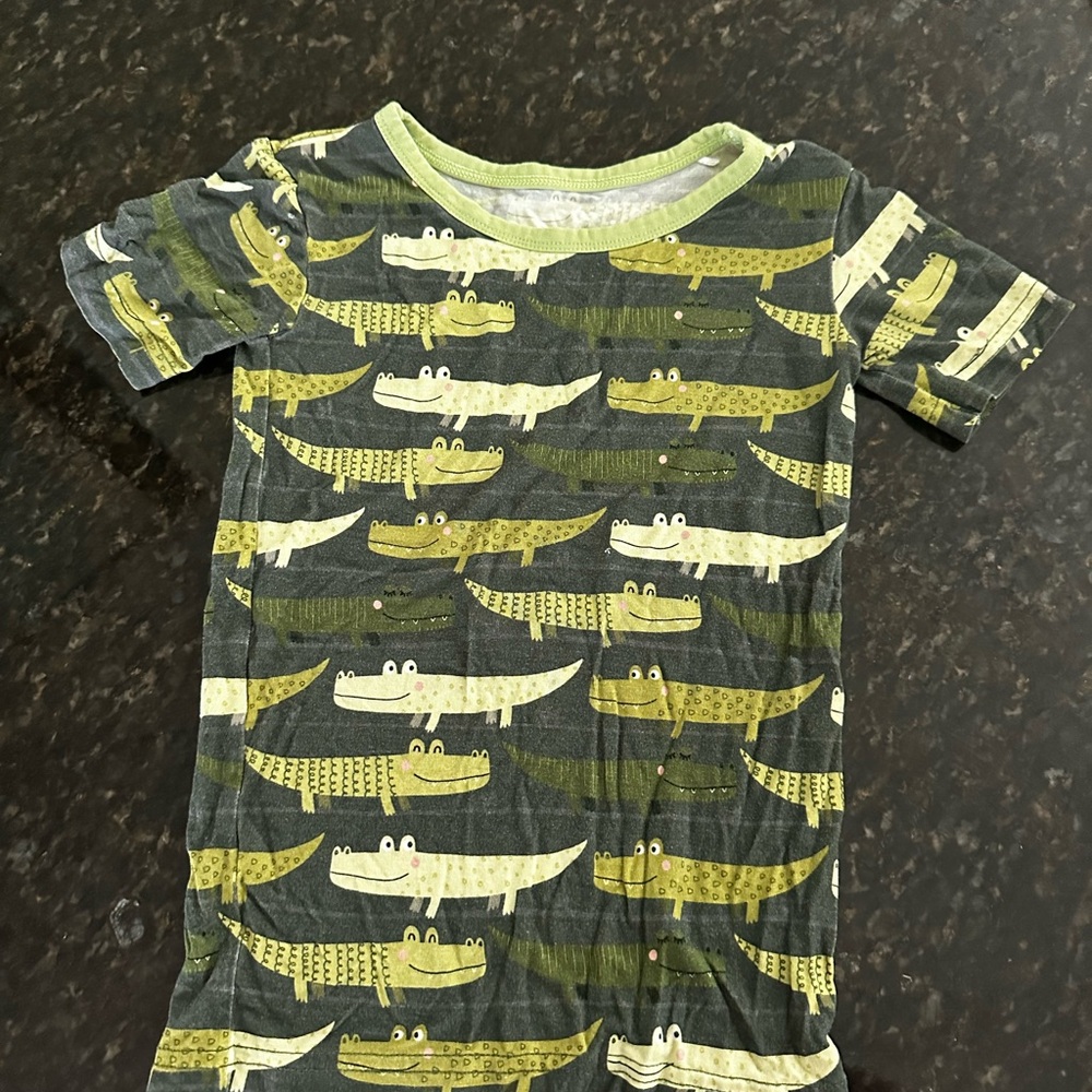 Little Sleepies Crocodile Print Shirt